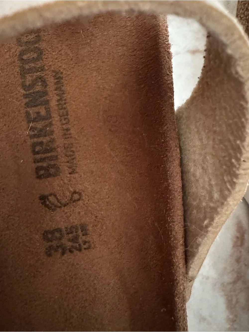 Birkenstock Pearl-Front Cream Thong Sandals